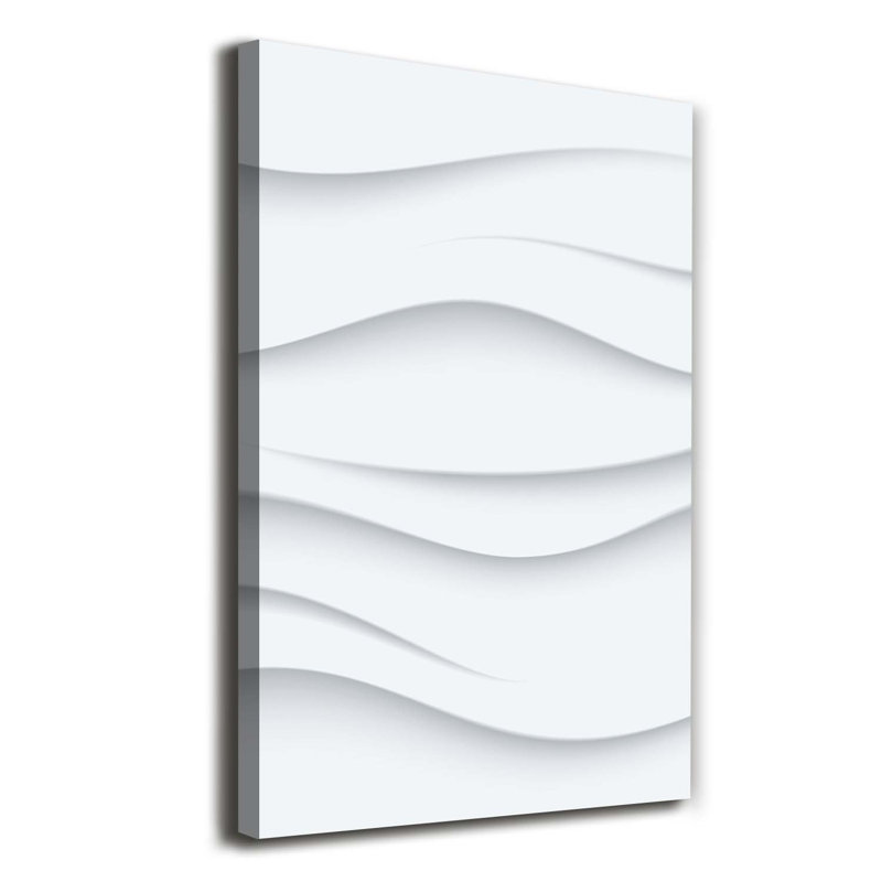 Waves Abstraction - Wrapped Canvas Print