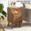 Table de chevet 12 pouces Mid Century Modern-80519148-83348844-81953319