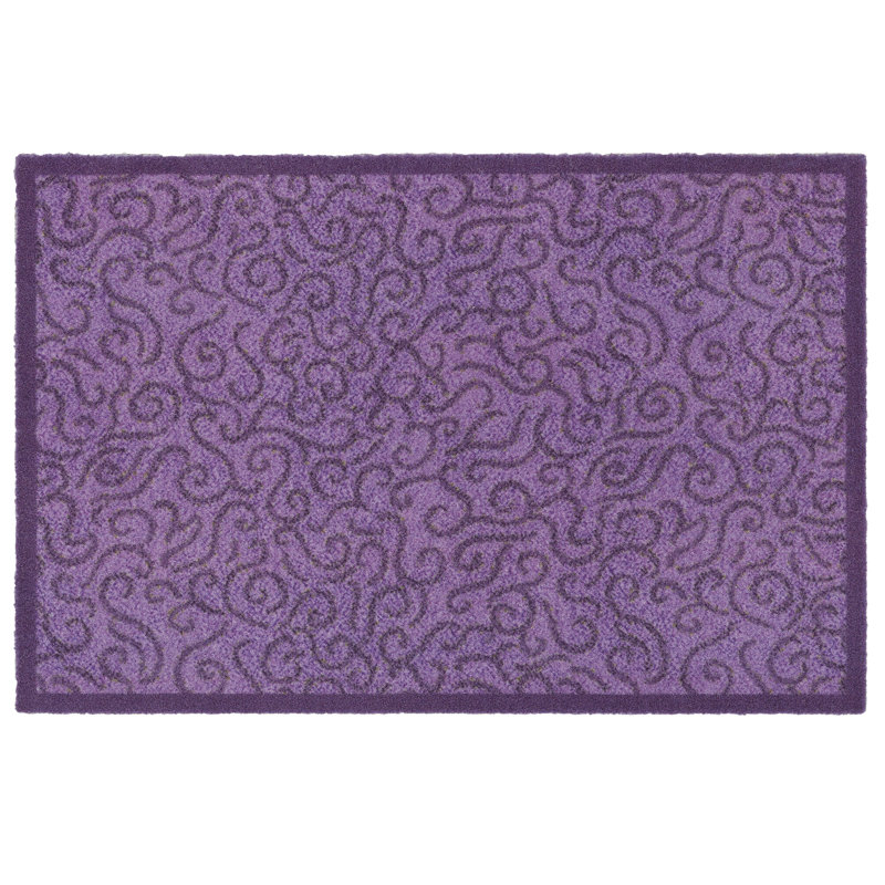 Halfeti Door Mat, 0.5cm H x  90cm W x 120cm D, Purple