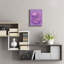 «Lavender Chrysanthemums» par Incado, art mural en verre acrylique-591738883