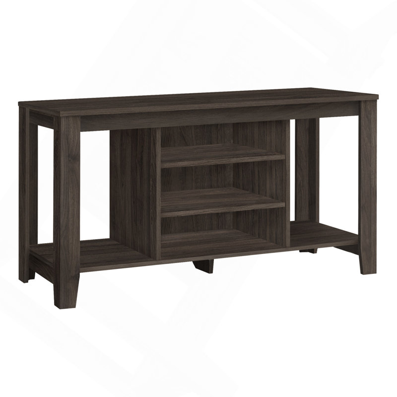 Meuble télé 48 po avec tablettes de rangement, idéal pour les petits espaces et la vie moderne