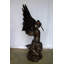 Statue géante en bronze de l'archange Michael, qui tue le diable, collection Nifao 54 po x 32 po x H 68 po