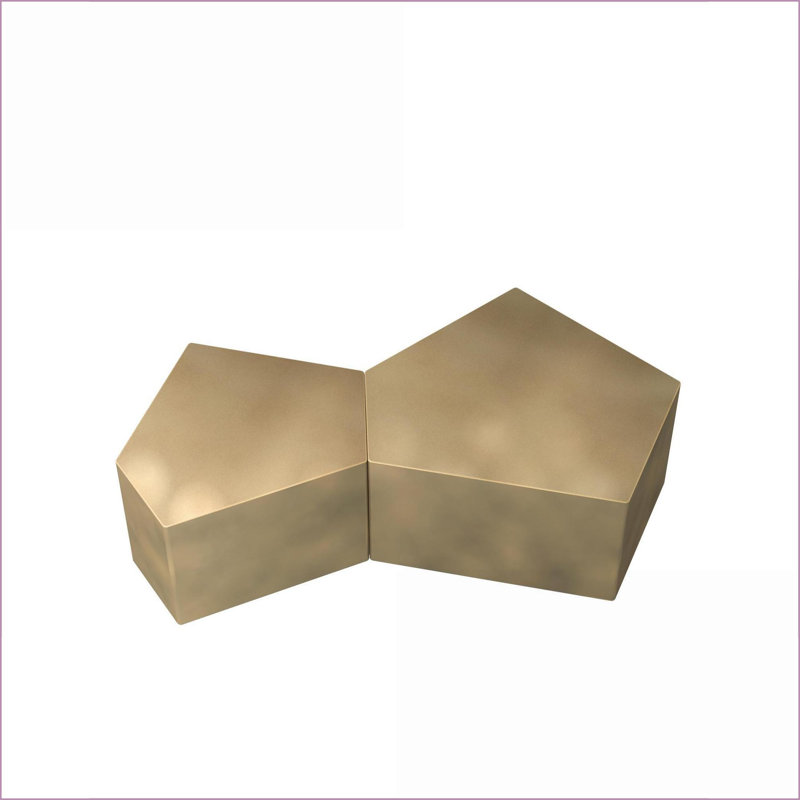 Ensemble de tables basses Antique Gold, Doré