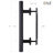 Paneled Wood Unfinished Double Barn Door with Installation Hardware Kit-57296037
