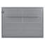 Lit double mural pleine grandeur gris, option peu encombrante pour les petits espaces, appartements sans sommier requis, support de matelas flexible