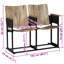 Banc de jardin en acier Adalina