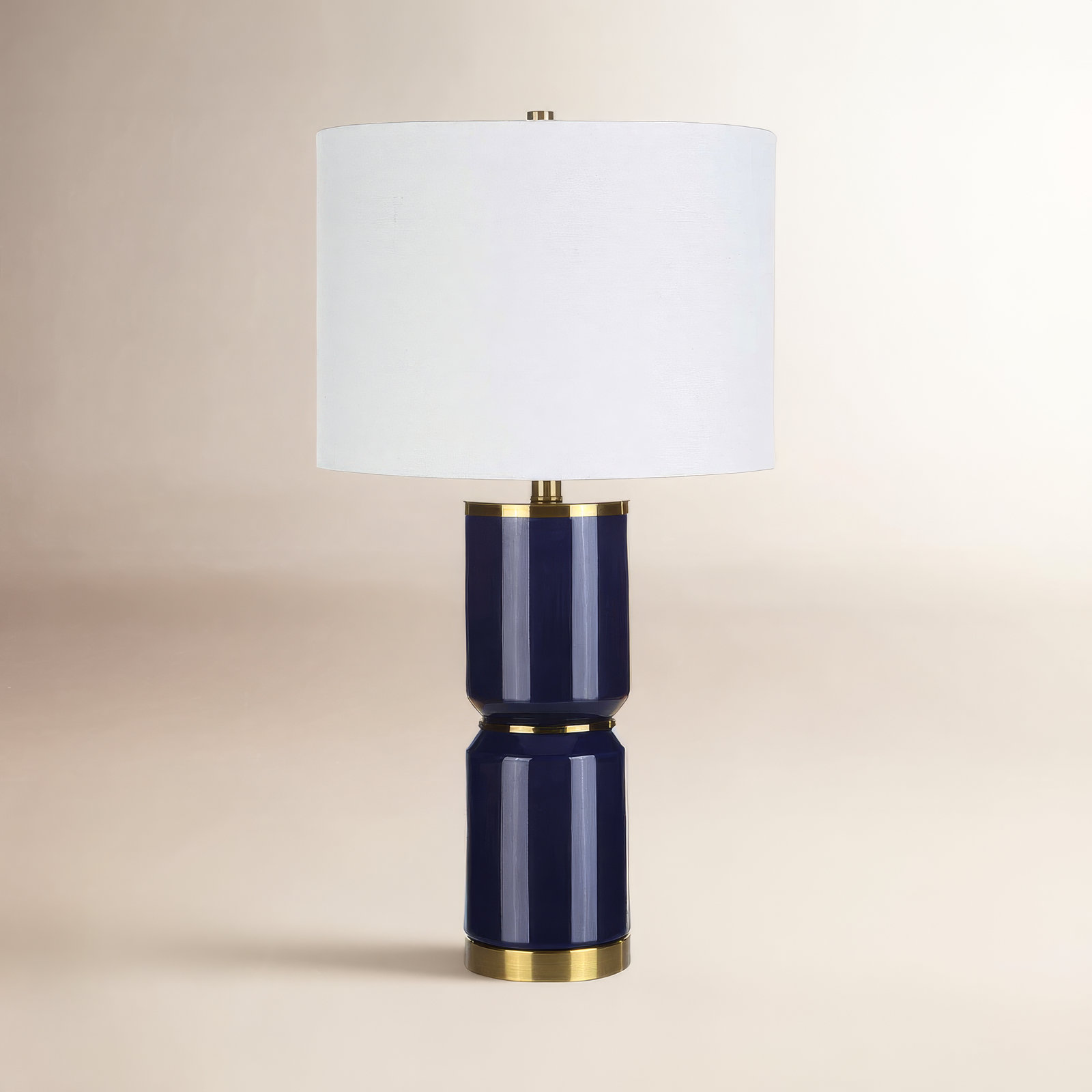 Jensi Lamp, Royal Blue/Antique Gold