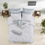 Ensembles de literie en coton blanc côtier, grand, édredon matelassé texturé pour la chambre à coucher