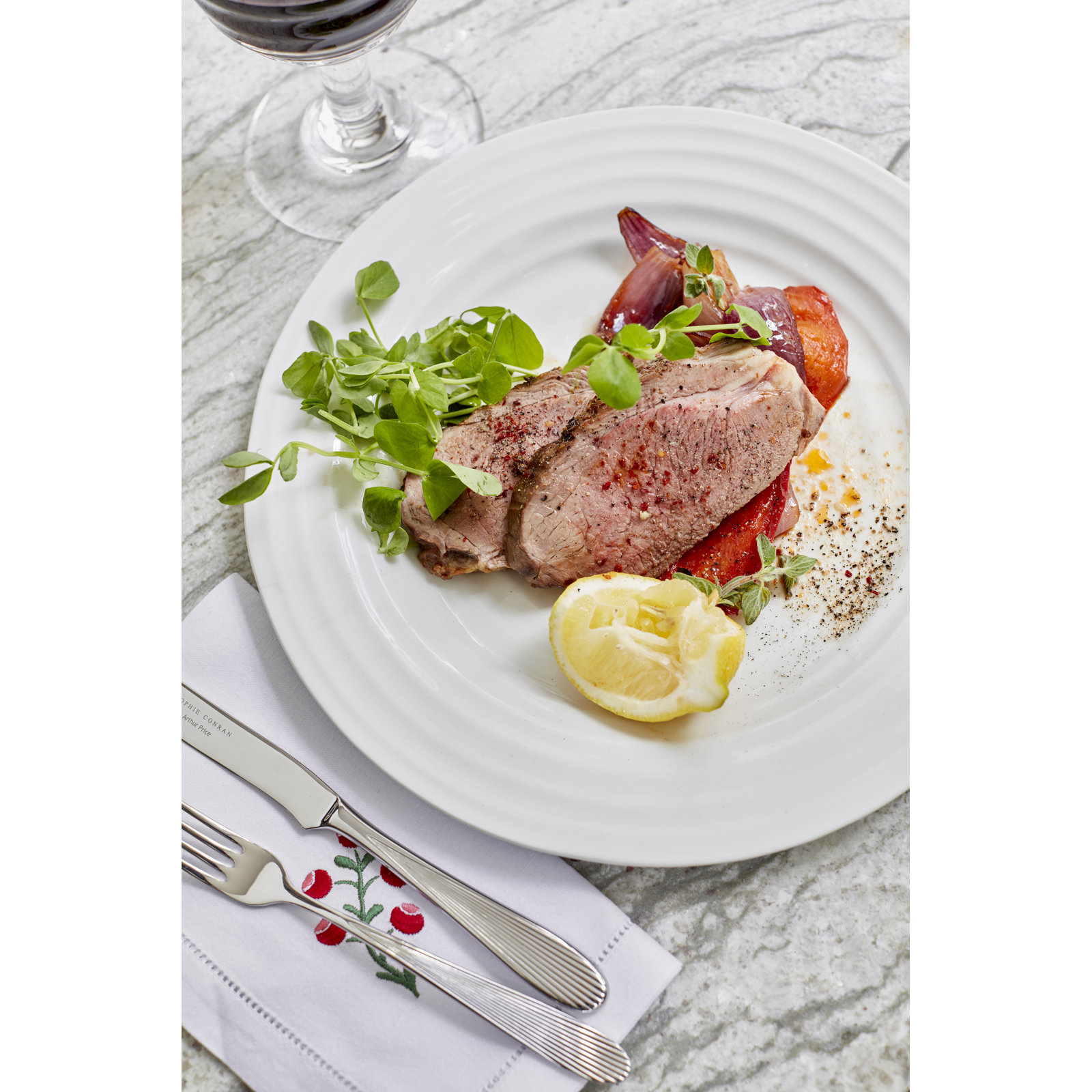 Portmeirion Sophie Conran White 11" Dinner Plate