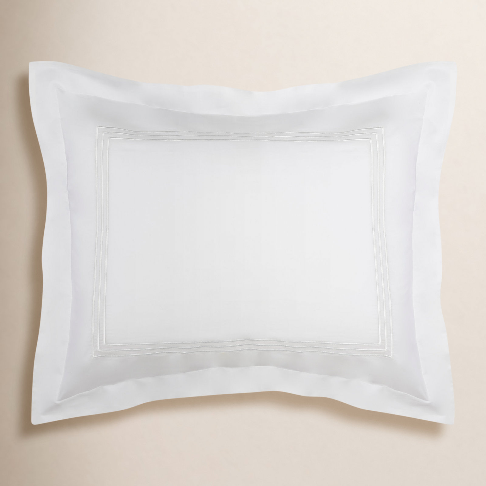 Norma Pillow Sham, White, King