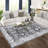 5'x7' Vintage Decorative Area Rug, Polyester, Washed Back, Folding Printed Oriental Traditional Persian Design, Non-Shedding, Easy Care, Ideal Green.-601108517
