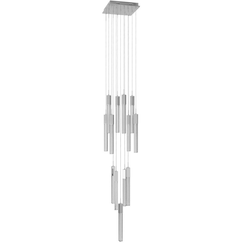 Boa 13 - Light LED Pendant, Polished Chrome