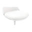 Chaise d'appoint pivotante tulipe Modholic, blanc (ensemble de 2)-977501931-958523959