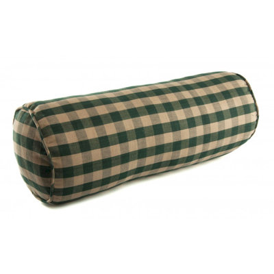 Checkered Cotton Reversible Throw Pillow