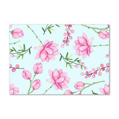 Flowers And Berries - Wrapped Canvas Print