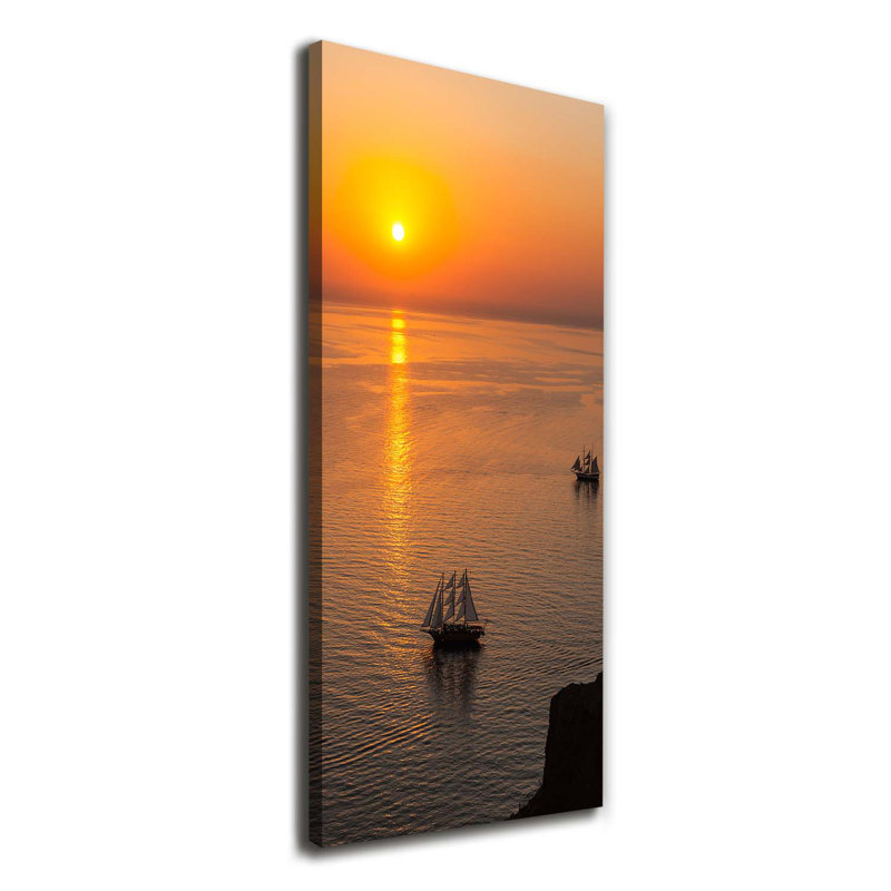 Sunset Sea - Wrapped Canvas Print