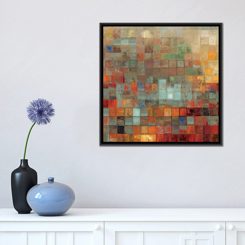 " Organized " Print, 37" H x 37" W x 1.5" D, Black Framed Canvas, No Mat