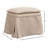 Draped Upholstered Ottoman
