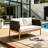 Outdoor Acacia Wood Loveseat Sofa-129028482