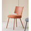 Chaise de salle à manger rembourrée en plastique moderne et simple-1375754581