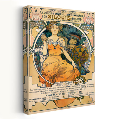 1904 St. Louis World’S Fair Poster - Museum Figurative Vintage Design Type Advertisements Art