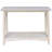 Solid Hardwood Sofa Table With Butcher Block Surface And Shelf, Unfinished