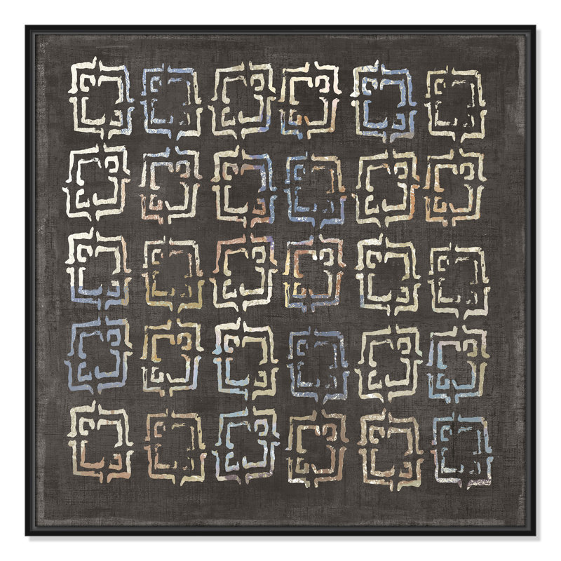 «Golden Folklore II» par Aimee Wilson, H 31,5 po x l 31,5 po, Noir