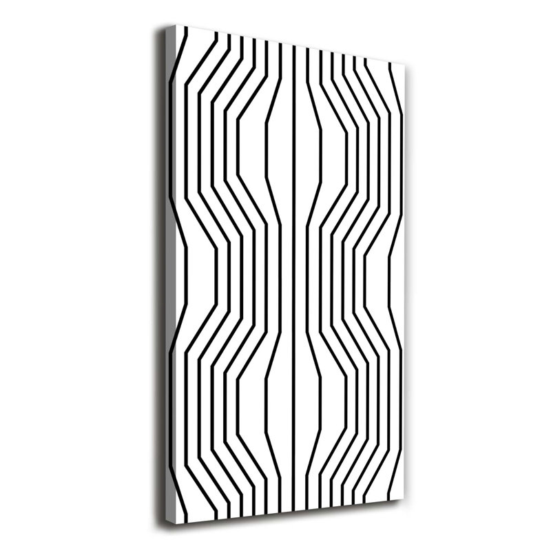 Geometric Lines - Wrapped Canvas Print