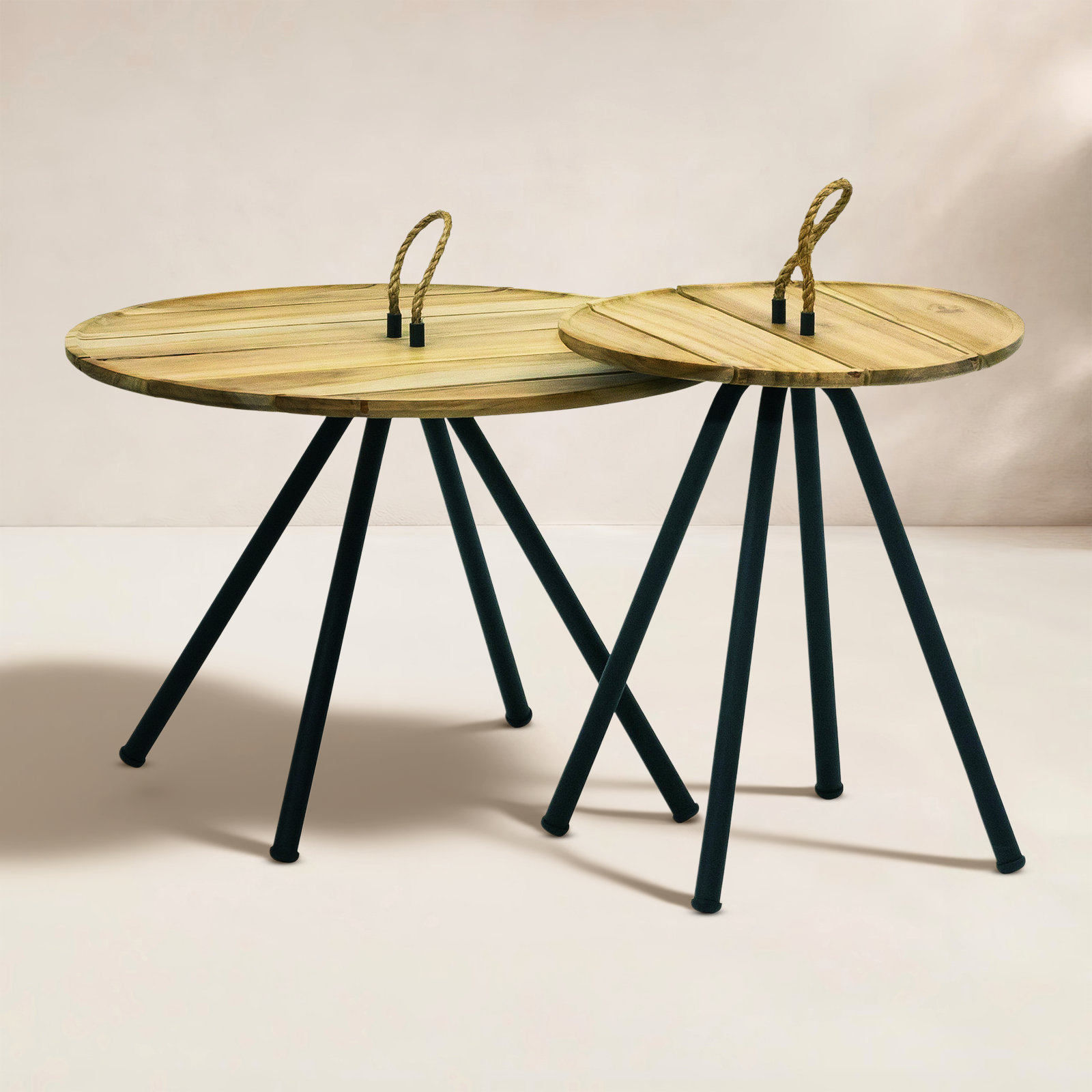 Woburn 23'' Wood Outdoor Side Tables