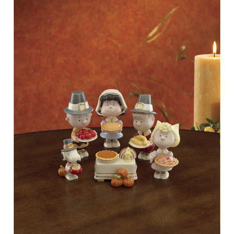 Lenox Peanuts Thanksgiving 6-Piece Figurine Set
