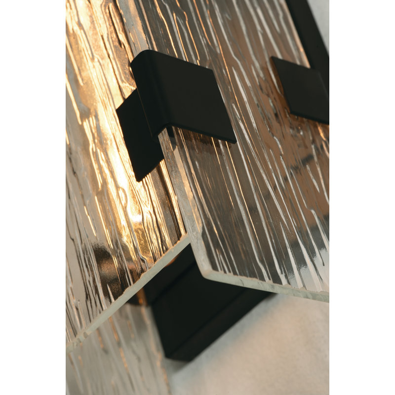 Applique murale encastrée noire à 1 lumière à intensité variable Gwenni