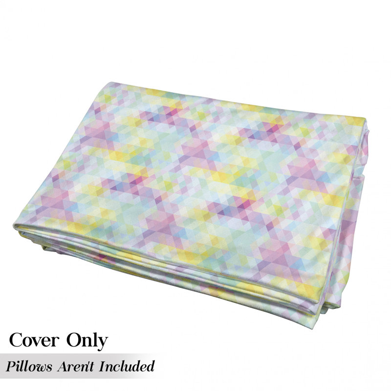 Housse de coussin Vibrant Rainbow Rhombus Hipster, H 2 po x l 27 po x P 88 po