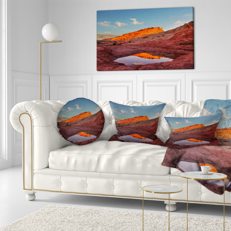 Coussin lombaire paysage du lac Vermillion