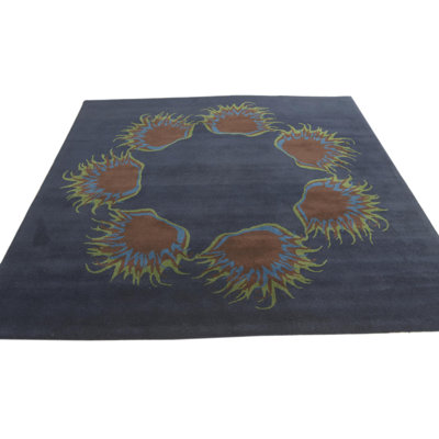 Square Orlando Navy Blue Rug