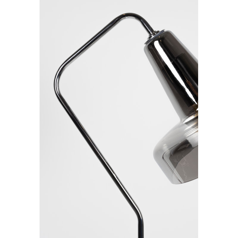 Anshin Arched Floor Lamp, Gray