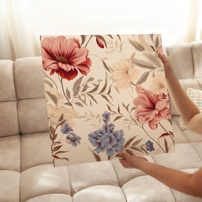 «Botanical Wildflowers», motif d'art chalet sans cadre