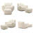 Giant Plush Bean Bag Chair with Armrests and Footstool - Comfy Beige Beanbag Chaise Lounge for Adults and Kids, Indoor & Outdoor Use-1090592786