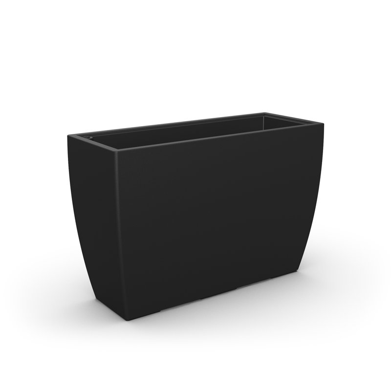 Mayne Kobi 36-Inch Self-Watering Tall Rectangular Planter, Black