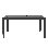 Extendable Outdoor Rectangular Dining Table In Aluminum Slatted Design Seats 8-10 Person