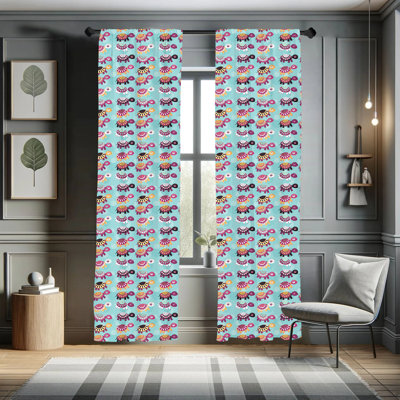 Turtle Semi-Sheer Rod Pocket Curtain Panels