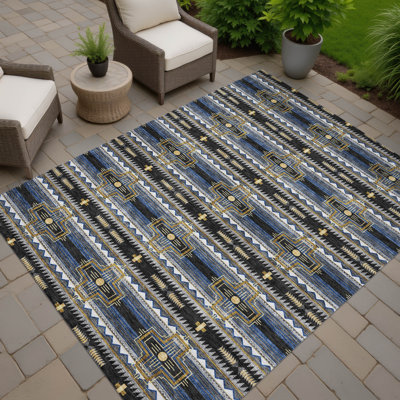 Tapis tribal intérieur / extérieur lavable à la machine