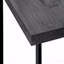 Table d'appoint, en forme de C, bout, côté, stratifié noir Snack, contemporain, moderne-1766884137