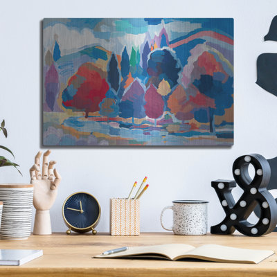 Stream Side Gathering #2' by Hooshang Khorasani, Metal Wall Art