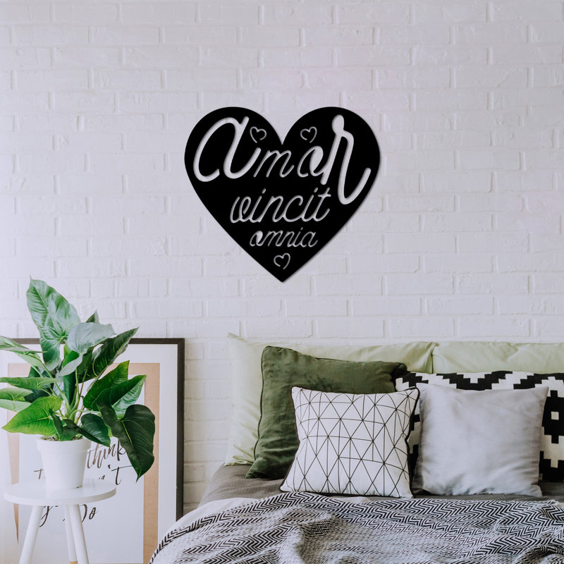 Stylish Decorative Metal Wall Accessory, Black Finish, 22.0 x 19.7 inches | 100% Metal Construction, Thickness: 0.06 inches | Perfect for Home Décor & Modern Spaces, Durable and Eye-Catching Design