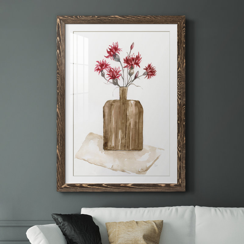 Simply Country I - peinture encadrée, Encadré de bois de noyer, H 37,5 po x l 27,5 po x P 1,5 po