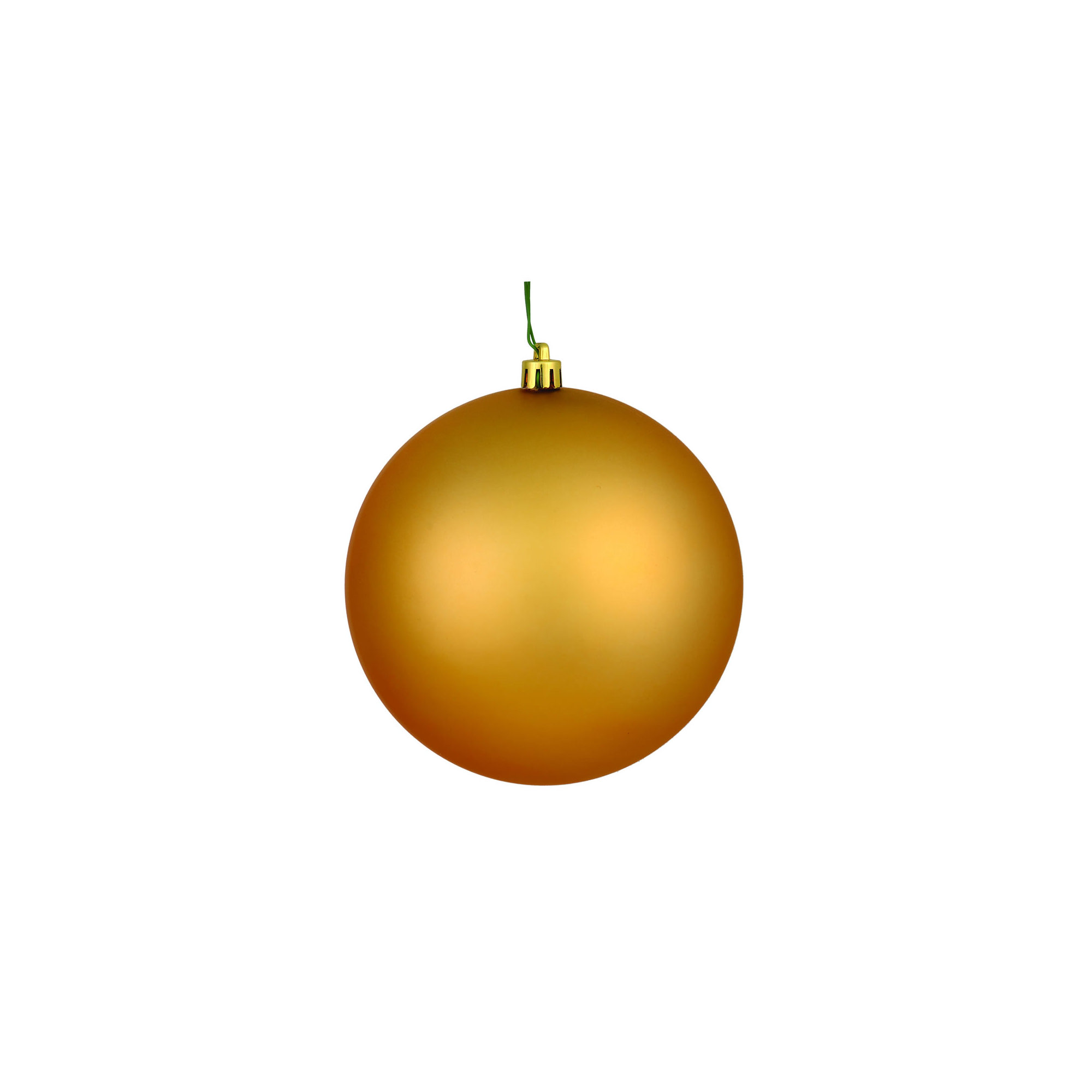 Holiday Décor Ball Ornament, Copper Gold Matte
