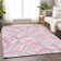 Premium Machine Washable Lisse Pink Rug