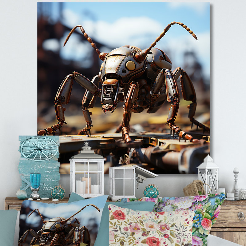 Impression sur toile Industrial Ant, H 36 po x l 36 po x P 1,5 po, Toile tendue