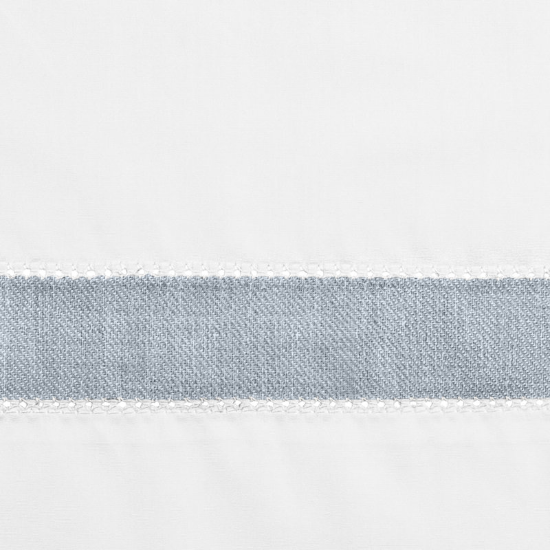 Yves Sheet Set, King Sheet Set, White/Light Blue