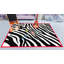 Tapis rose 3 pi 3 po x 5 pi Furnish My Place Zebra-128586017
